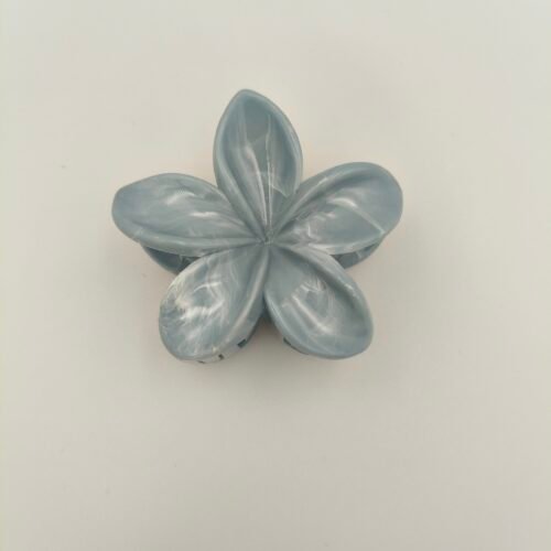 HAIR CLAW SLATE BLUE MARBLE